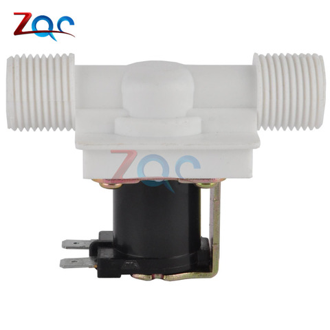 Nueva válvula de solenoide eléctrica magnética DC 12V N/C interruptor de flujo de entrada de aire de agua AC 220V ► Foto 1/6