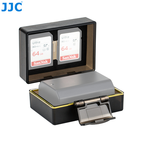 JJC BC-2NPFZ100 caja de almacenamiento de batería de cámara resistente al agua para baterías Sony NP-FZ100 y estuche de tarjeta de memoria bolsa dura ► Foto 1/6