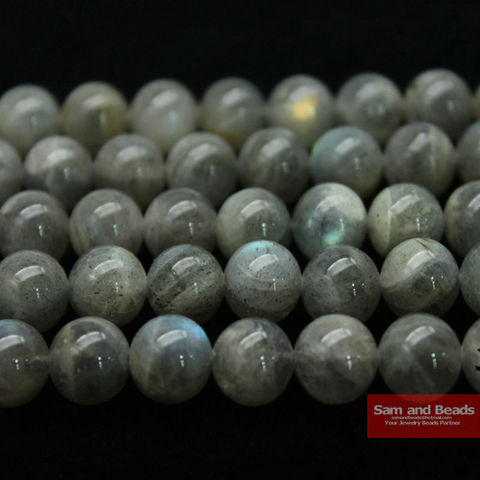Cuentas de labradorita azul de piedra Natural, 4, 6, 8, 10, 12mm, tamaño a elegir, para pulsera, collar, BLB020, venta al por mayor ► Foto 1/1