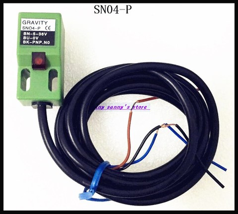 Interruptor de proximidad inductivo, 5-10 unidades/lote, SN04-P, 4mm, 5-36VDC, PNP, NO 3 cables ► Foto 1/4