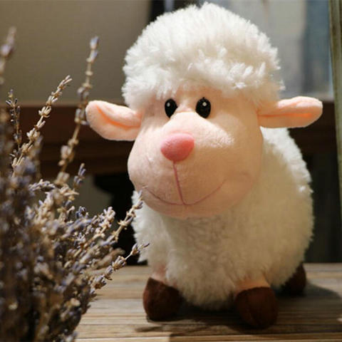 Exportación mercado de Corea alta calidad ovejas de peluche Animal relleno de peluche de juguete muñeco de cordero juguetes para niños habitación decoración presente ► Foto 1/4