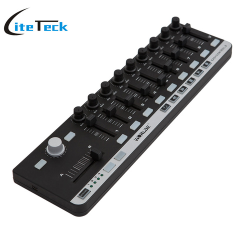 Controlador de línea delgada MIDI portátil Mini USB 9 de alta calidad 4 bancos de memoria programable con Cable USB ► Foto 1/6