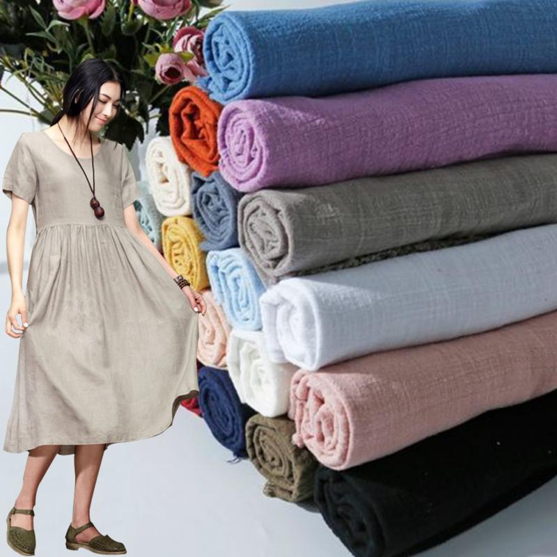 130x100 cm tela de algodón de lino suave Material orgánico puro Lino Natural Cambric Eco DIY ropa tela de retazos ► Foto 1/6