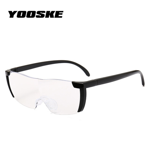 YOOSKE 1,6 veces lupa gafas de lectura gran visión 250% lupa presbiópica gafas de lupa ► Foto 1/6