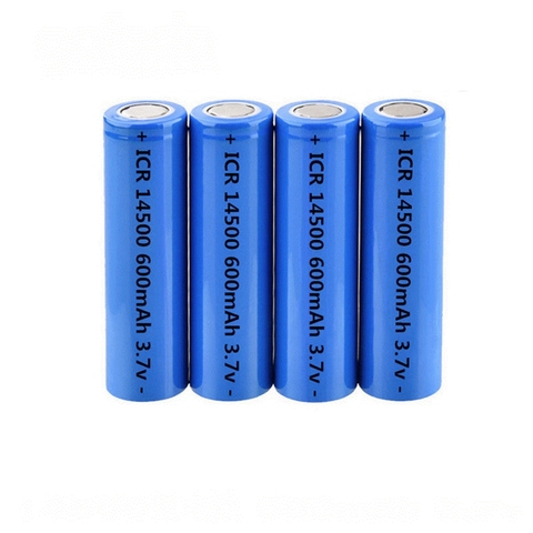 1-4 Uds 14500 de 3,7 V 600mAh Batteria ICR14500 batería de litio recargable para linterna puntero láser baterías de reemplazo 14500 celular ► Foto 1/1