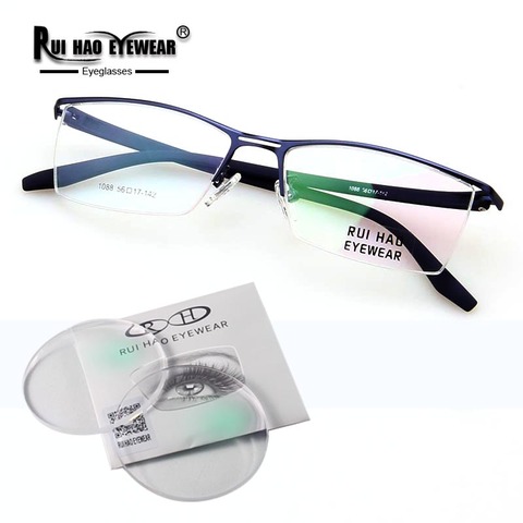 Rui Hao-gafas graduadas para miopía, lentes de resina transparentes personalizadas para hipermetropía, gafas ópticas 1088 ► Foto 1/6