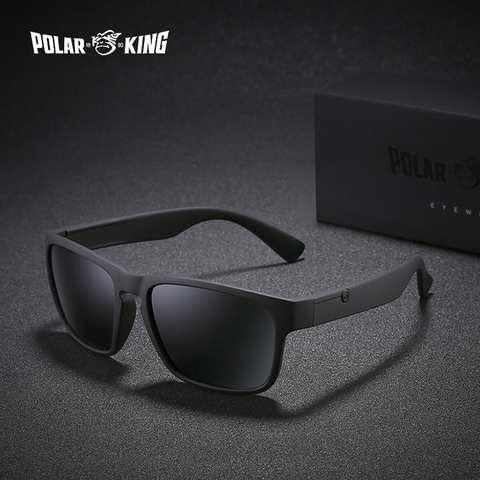 Gafas de sol polarizadas de marca POLARKING para hombres gafas de sol cuadradas de moda para hombres gafas de sol de viaje NoBox ► Foto 1/6
