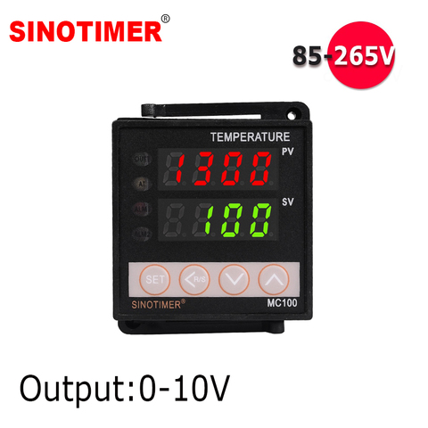 0-10V salida analógica termopar Universal PT100 de controlador de temperatura Digital PID termostato para calor genial con alarma ► Foto 1/6