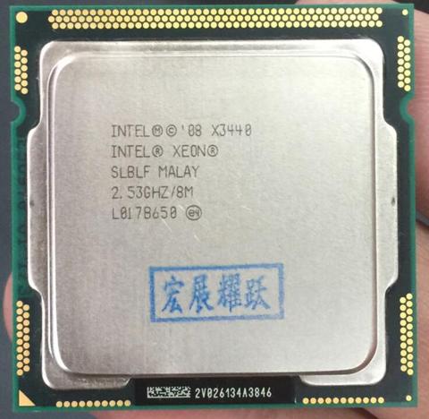 Procesador Intel Xeon X3440 Quad-Core (caché de 8M, 2,53 GHz), 100% de CPU LGA1156 que funcionan correctamente ► Foto 1/4