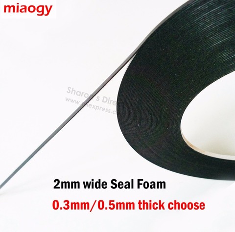 Miaogy 2mm de ancho (0,3mm/0,5mm) 10M/rollo adhesiva de doble cara de espuma cinta para teléfono Huawei Xiaomi pantalla a prueba de polvo sello ► Foto 1/1