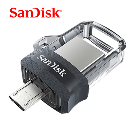 Sandisk Mini USB 3,0 Dual OTG USB Flash Drive 128GB 64GB 32GB 16GB PenDrives USB3.0 de alta velocidad de hasta 150 M/s para teléfono Android ► Foto 1/6