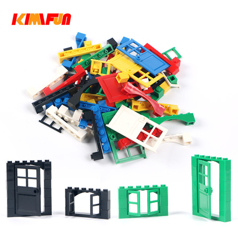 102 unids de ladrillo de puerta y ventana DIY bloques de construcción de ciudad para niños educativos compatibles con LEGOing ► Foto 1/6