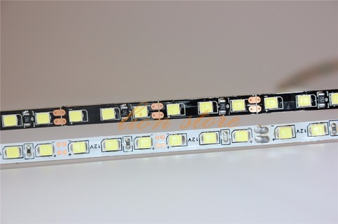 Tira de luces led flexible, cinta no impermeable de 5m, blanca/negra, PCB, 5mm de ancho, 2835 SMD, 120led/m, DC12V, Neutural, 4000K ► Foto 1/6