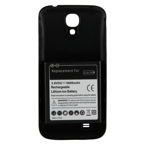 1x5800 mAh batería + de la contraportada para Samsung Galaxy S4 SIV i9500 I9502 i9505 i9508 i9505 I545 i337 L720 R970 M919 ► Foto 1/6