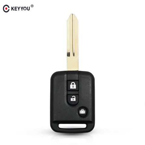 Carcasa de llave de coche remota KEYYOU para Nissan Micra 350Z Pathfinder y Navara funda de llave automática Fob 3 botones ► Foto 1/6