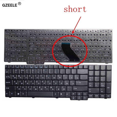 GZEELE teclado del ordenador portátil para ACER Aspire 5235 5735Z 5737 5737Z 5737G 5737ZG 5335 5335Z 5355 5535 5735 RU nuevo ruso negro diseño ► Foto 1/5