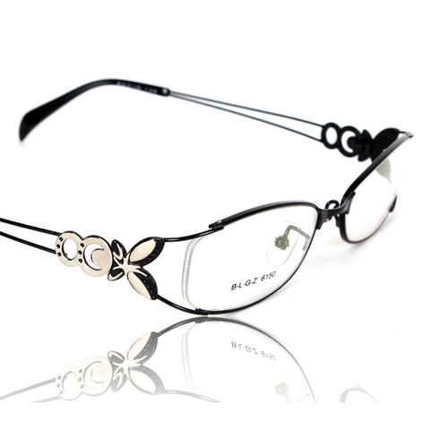 Mariposa de aleación de las mujeres elegantes marcos de lentes para mujer Ópticas Clásicas gafas de ojo de marcos para cristales miopía gafas ► Foto 1/6