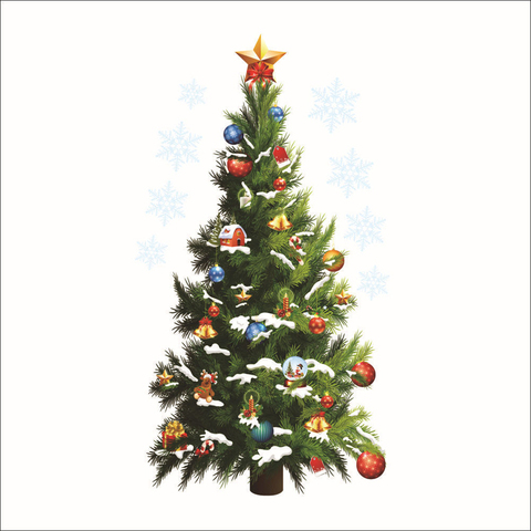 Año nuevo árbol de Navidad de vinilo DIY pegatinas de pared de vidrio decoración de hogar para ventana Arte Creativo 3D papel tapiz decoración para el hogar ► Foto 1/3