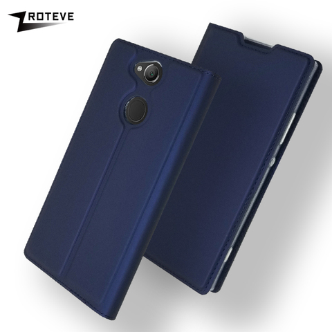 Funda con tapa para Sony Xperia XA1 XA2 Plus, BILLETERA, funda de piel sintética con tapa para Sony XA1 XA2 Ultra ► Foto 1/6