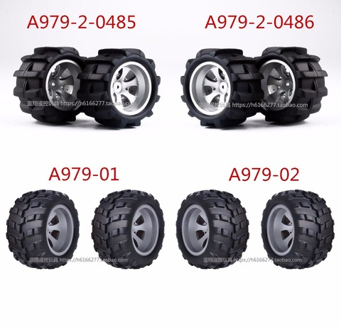 Wltoys-piezas de repuesto para coche teledirigido A979 A979-A A979-B A979-2, A979-3, A979-4, A979-01, neumático izquierdo y derecho, A979-02 ► Foto 1/5