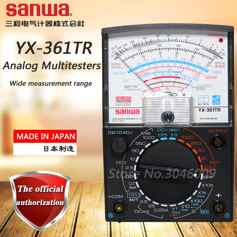 Sanwa-multímetro analógico de YX-361TR, puntero multifunción/multirango, verificación de encendido y apagado/verificación de batería ► Foto 1/6