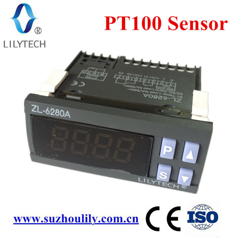 ZL-6280A... 400C... 16A... PT100 temperatura controlador PT100 termostato digital termostato alta temperatura Lilytech ► Foto 1/5