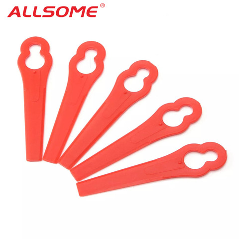 ALLSOME-cuchillas de corte de plástico para cortacésped, 50 Uds., colgantes para Bosch ART26LI ART26 accuembelt easytriming Accu, cortador de césped, temporizador de jardín HT2079 + ► Foto 1/6