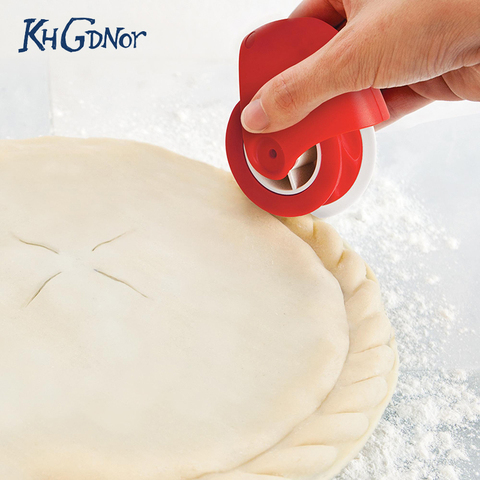 Khgdnor Pizza enrejado de pasteles cortador para pastelería pastel decoración de rueda de plástico rodillo para masa para Pizza pastel cortador para hornear ► Foto 1/6