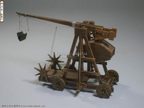 Carros clásicos antiguos la edad de los imperios kits de modelos Trebuchet-modelo de catapulta pesada instrucción en inglés ► Foto 1/3