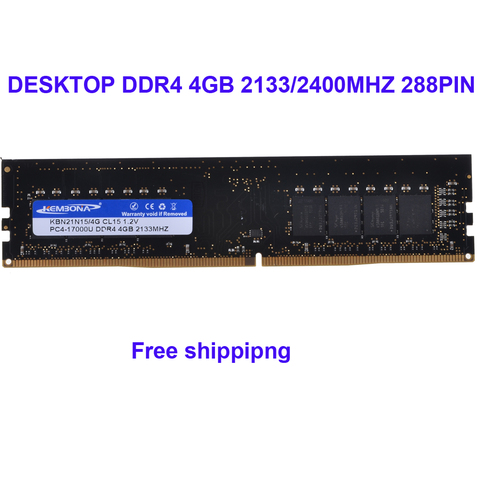¡Nuevo! PC LONG-DIMM DDR4 KEMBONA de 4GB, 4GB, 2400MHZ y 2133MHZ, 2666MHZ, 288PPin, compatible con INTEL y para A-M-D ► Foto 1/2