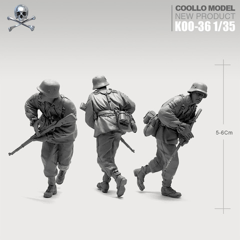 Kits de resina 1/35 para figuras de soldados de infantería, modelo de ensamblaje autoensamblado, LOO-36 ► Foto 1/1