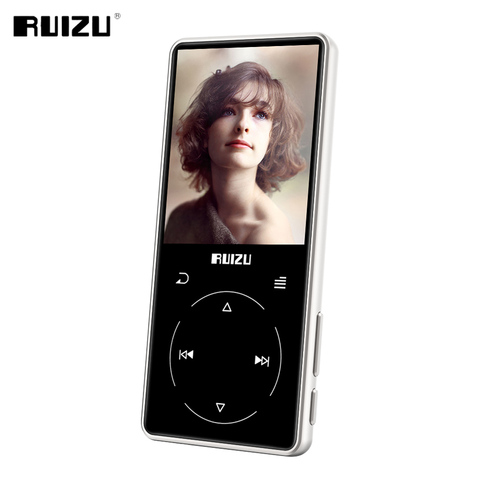 RUIZU D16 Metal Bluetooth reproductor MP3 Audio portátil 8GB reproductor de música Con altavoz incorporado Radio FM, grabadora, E-Book, reproductor de Video ► Foto 1/6