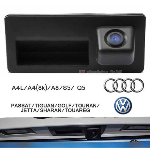 Cámara de coche con vista trasera de alta definición, respaldo de marcha atrás, cámara de aparcamiento CCD para Audi Skoda VW Passat Tiguan ► Foto 1/1
