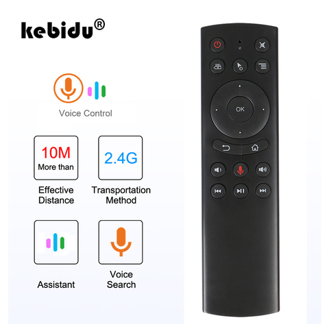 Kebidu-mando a distancia inteligente G20S Gyro, Control remoto por voz, IR, aprendizaje, G10, 2,4G, inalámbrico, Fly Air Mouse, para Android, decodificador para Mini H96 MAX X99 ► Foto 1/6