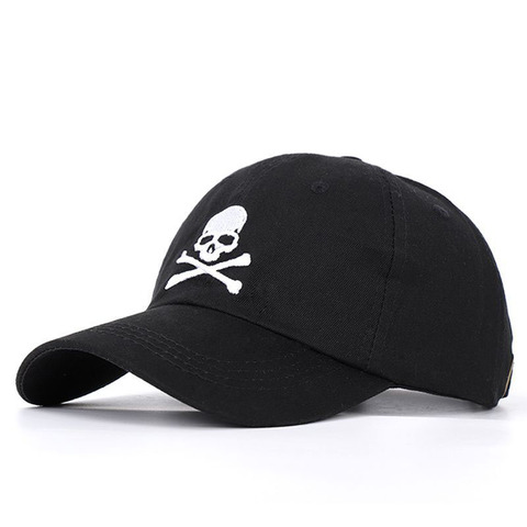 Gorra de béisbol con estampado de calavera para hombre y mujer, gorro de béisbol con estampado de Calavera, Cierre trasero, protector solar para deportes al aire libre, ajustable, Hip Hop, P55 ► Foto 1/4