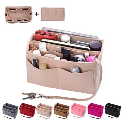 Bolsa organizadora de fieltro con cremallera, bolso de mano y moldeador, ajuste LV Speedy, Neverfull, Longchamp ► Foto 1/6