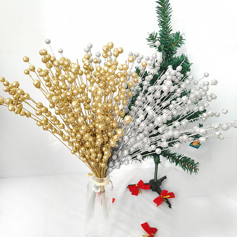 Navidad decoración Artificial pistacho flores falsas para el hogar parte decorativa de plástico de la flor ► Foto 1/6