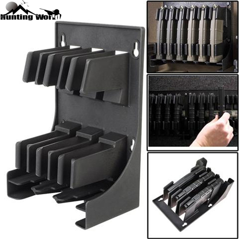 Táctico AR-15 calibre 5,56 223 Mags MAG bolsa Rack de revista Almacenamiento de titular de 30 ronda AR15 Caza Airsoft Caza ► Foto 1/6