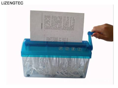 LIZENGTEC-trituradora de papel A4 Mini, multifuncional, Manual, envío gratis ► Foto 1/5
