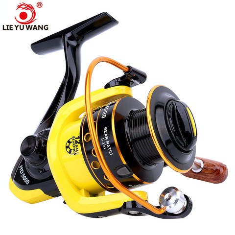 Lieyuwang carretilha de pesca esquerda direita 12bb 5.5: 1 Carretilhas de Pesca Metal Feeder Carretilha de Pesca molinete para pesca carretilhas fishing reel molinetes material de pesca fishing reels ► Foto 1/6