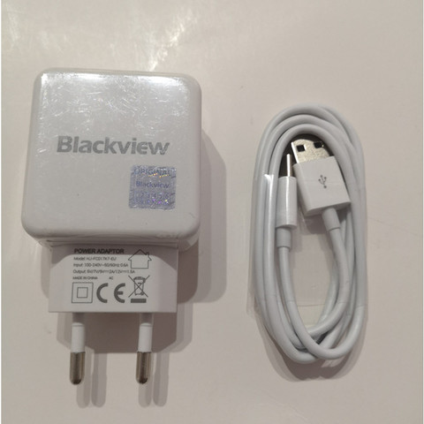 Blackview-Adaptador de carga rápida BV6800 Pro BV9500 Pro BV9600, cargador de viaje, Adaptador de enchufe de la UE + Cable USB DC 12V 1.5A, Original ► Foto 1/3