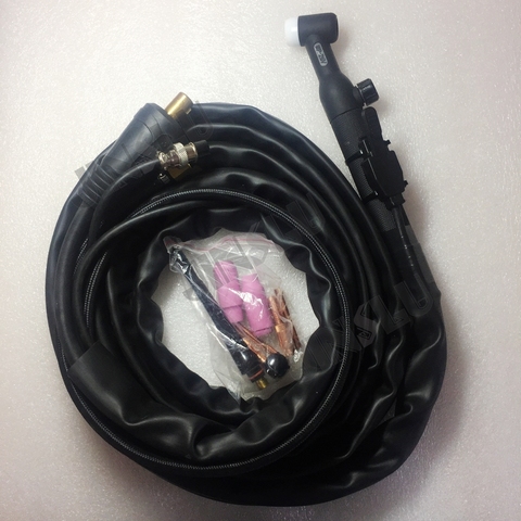 Soplete de soldadura TIG WP26V 4M Cable negro Mango Gas y Cable separado ► Foto 1/3