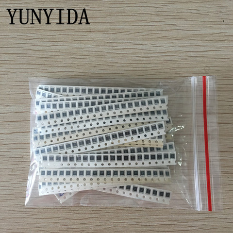 Kit de resistencias SMD 1210, surtido de 1ohm-1M ohm 5% 33valuesX 20 piezas = 660 Uds. ► Foto 1/1