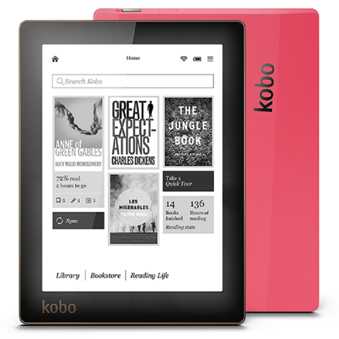 E-book Kobo Aura ebook N514 lector e-ink 6 pulgadas de resolución 1024x758 luz frontal incorporada lector de libros e WiFi 4GB de memoria ► Foto 1/6