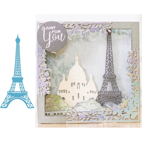 Troqueles de corte de Metal de torre de París para álbum de recortes y confección de tarjetas tintes para tarjetas de papel, nuevo, 2022 ► Foto 1/6