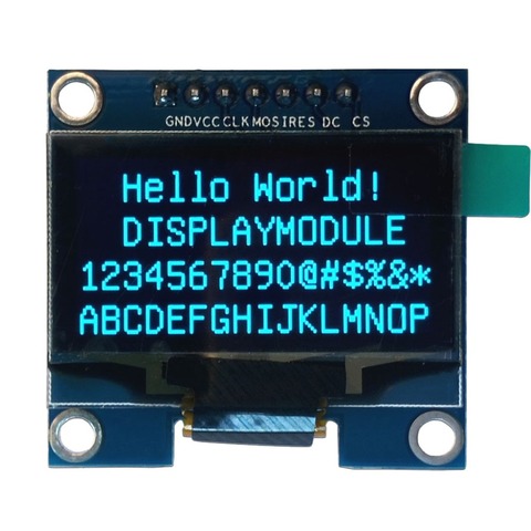 1,3 pulgadas 128X64 Módulo de pantalla OLED azul 7 pines SPI interfaz de pantalla oled mostrar compatible con Arduino ► Foto 1/4