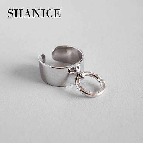 SHANICE-Anillo de plata de primera ley con forma de 925 anillos de plata esterlina para mujer, sortija, plata esterlina 925, estilo Punk ► Foto 1/5