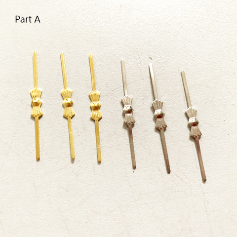 Piezas de lámpara de araña, Conector de METAL de cuentas de cristal, PIN de pajarita dorado, 100 Uds. ► Foto 1/6