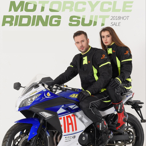 Pantalones de chaqueta de motociclista, traje protector impermeable de verano para montar en motocicleta, ropa de motociclista para hombre y mujer JK-37 ► Foto 1/6