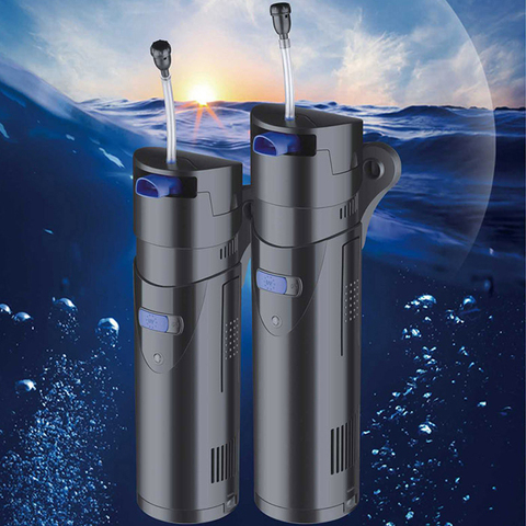 Filtro incorporado de acuario SUNSUN Filtro de tanque de peces de tres en uno multifunción bomba de filtro de circulación lámpara UV ► Foto 1/4